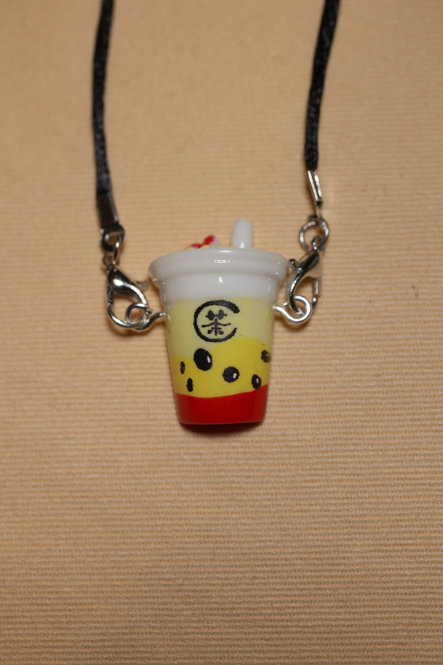 Golden Milk Tea Charm