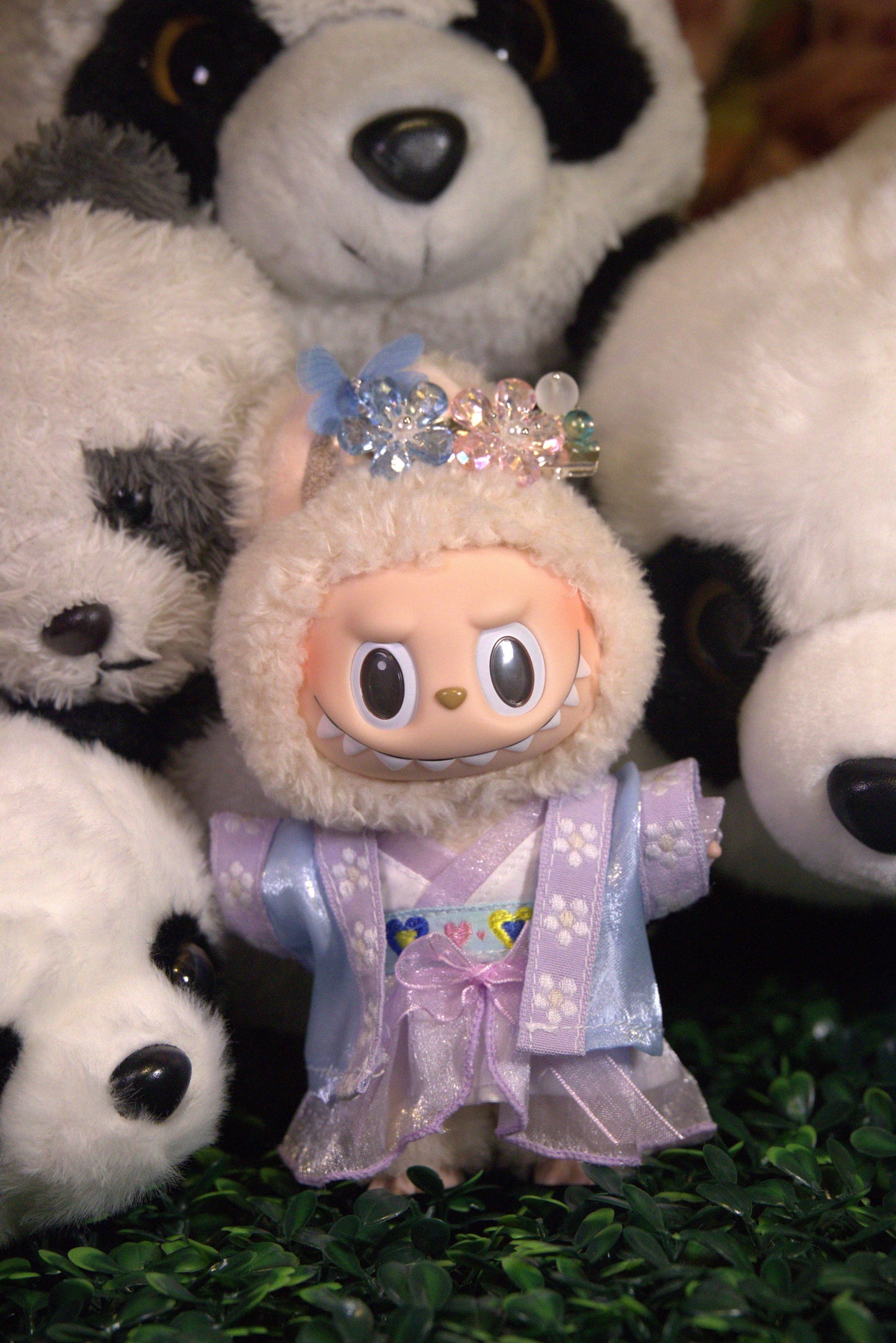 Mystical Blue Mini Hanfu Set for Labubu