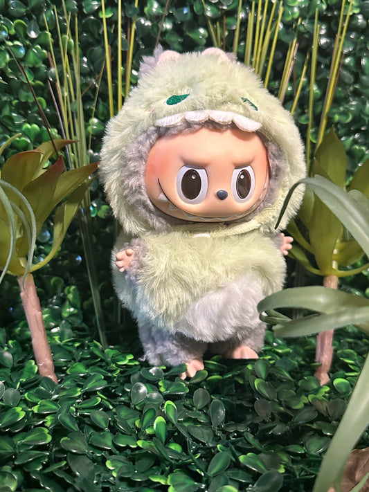 The Green Dinosaur Costume for Labubu