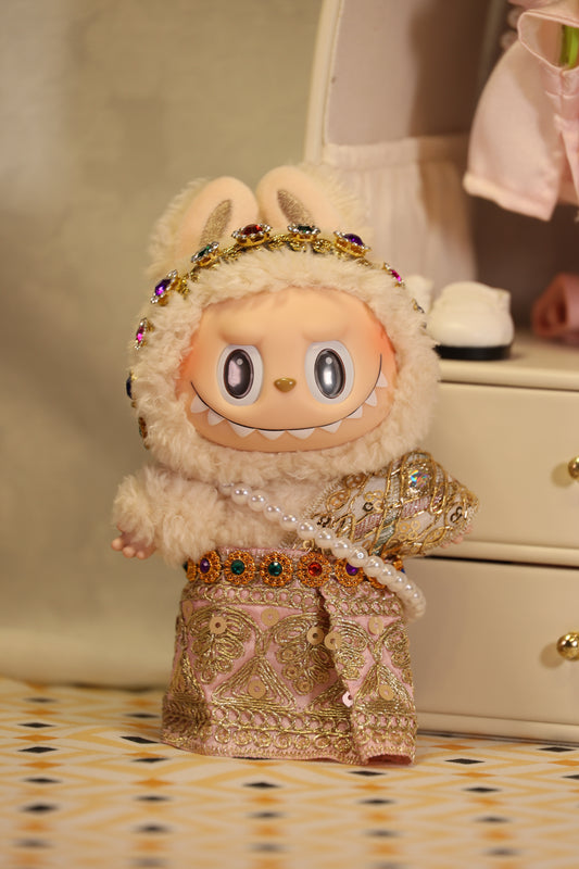 The Siam Blossom White Chut Thai Set for 17 cm doll