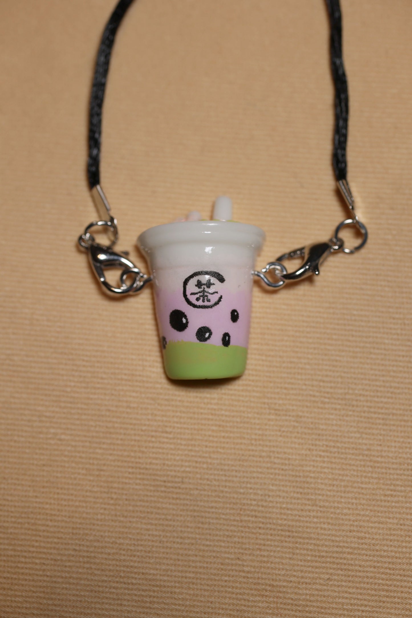 Matcha Boba Milk Tea Charm