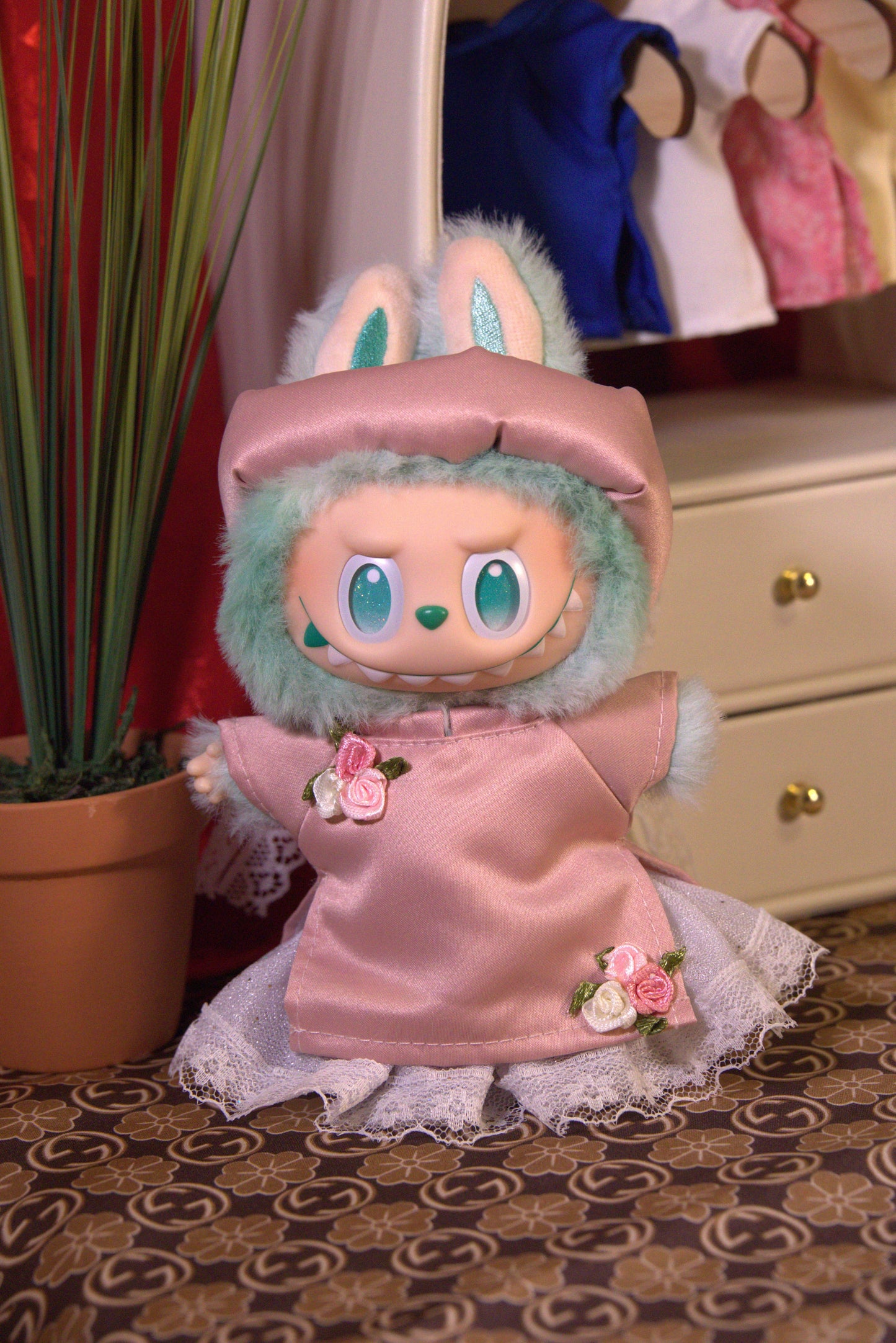 The Pink Spring Blossom Miniature Áo Dài Set