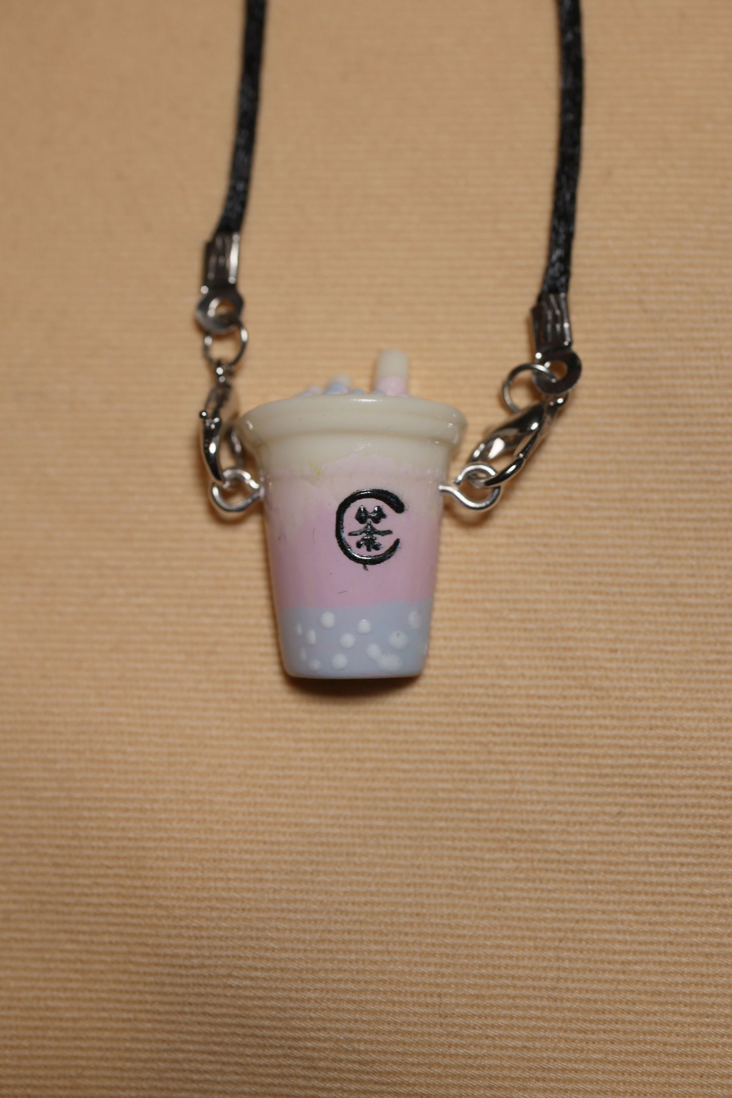 Taro Crystal Boba Milk Tea Charm